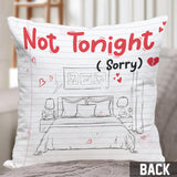 Tonight - Personalized Couple Throw Pillow