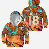 Basketball Mom Leopard - Personalized Basketball Hoodie and Leggings