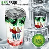 There Is No Greater Gift Than Friendship - Personalized Christmas Bestie Tumbler