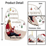 I'm Yours No Returns Or Refunds - Personalized Christmas Couple Transparent Ornament
