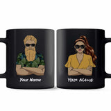 The One Whose Ears Don't Work - Personalized Couple Mug