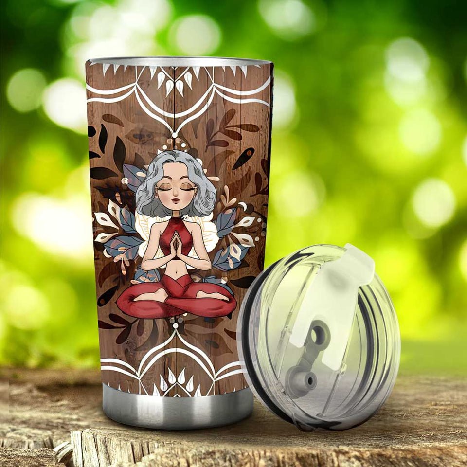 Hurry Up Inner Peace I Don't Have All Day - Personalized Yoga Tumbler