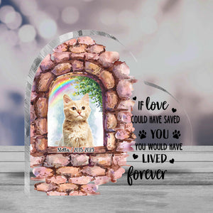 No Longer By My Side - Personalized Dog Custom Shaped Acrylic Plaque