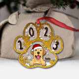 I Woof You A Merry Christmas - Personalized Dog Transparent Ornament