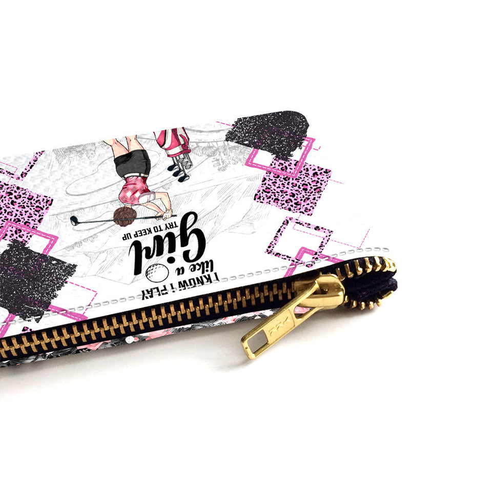 Golf Instruction - Golf gift for her, girlfriend, wife, daughter - Personalized Pouch