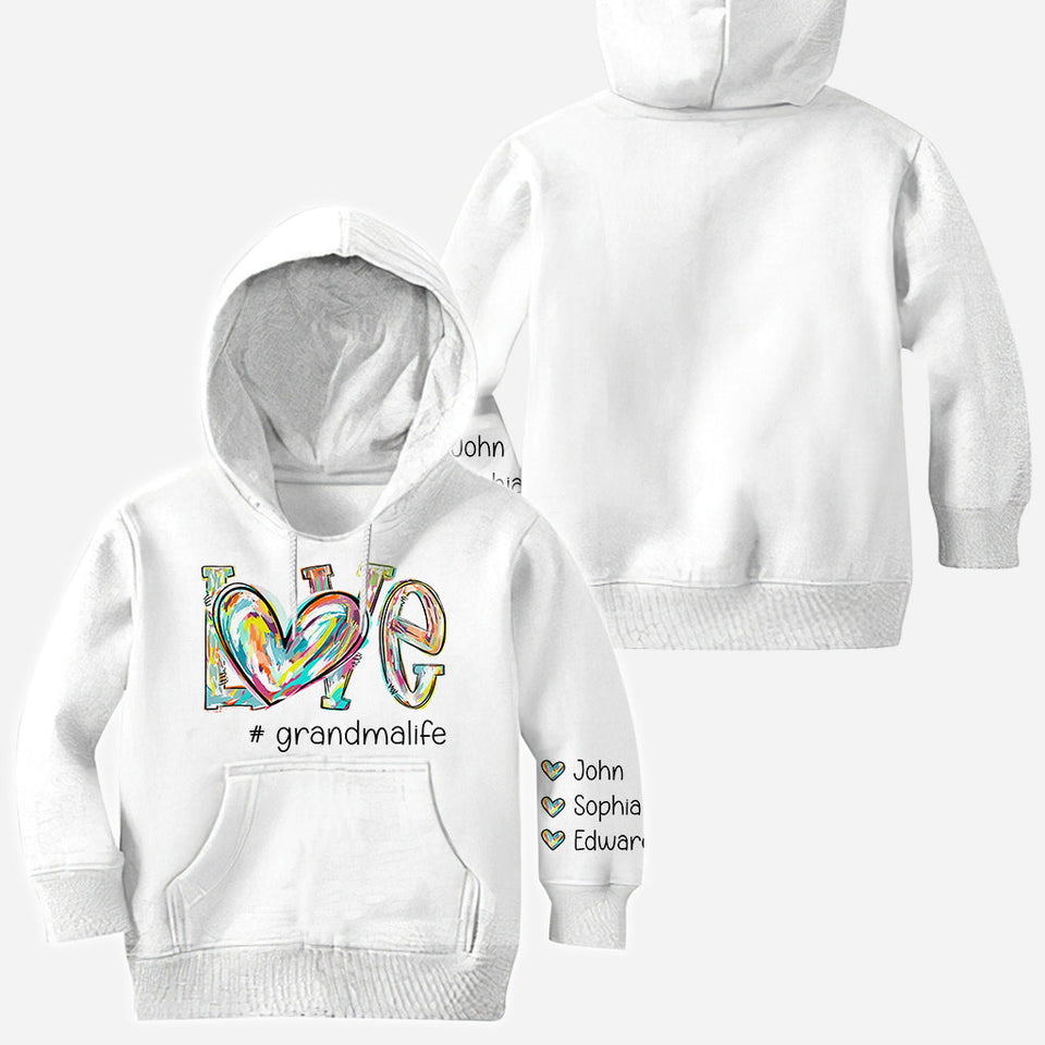Love Grandma - Personalized Grandma All Over Shirt
