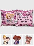 My Favorite Place Is Inside Your Hug Heart Candy - Personalized Couple Throw Pillow