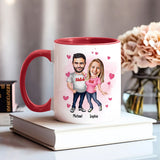 You Are Far My Favorite - Personalized Couple Accent Mug