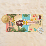 Salt In The Air Sand In My Hair - Personalized Sea Lover Beach Towel