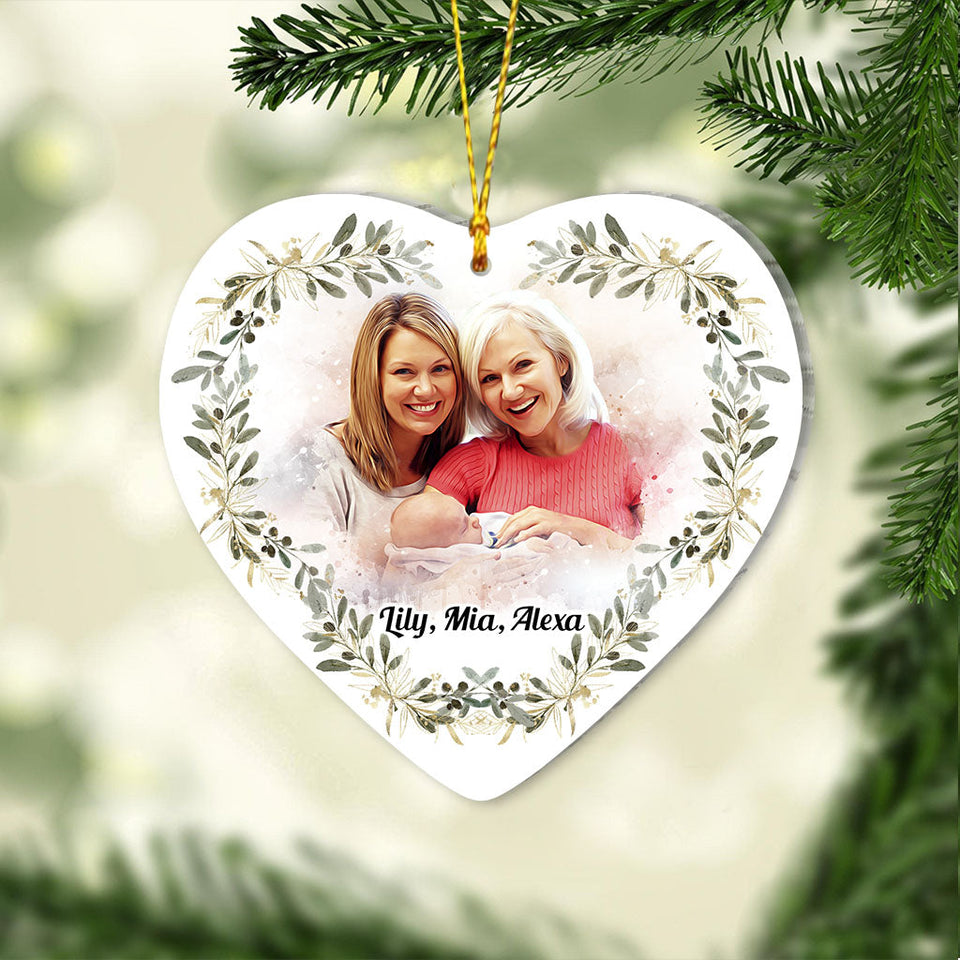New Grandma - Gift for grandma - Personalized Ornament