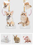 Custom Cartoonize Pet Photo - Gift for dog lovers - Personalized Transparent Ornament