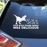 T-rex Doesn't Care - Dinosaur gift for friend, mom, dad, husband, wife, girlfriend, boyfriend - Personalized Decal Full