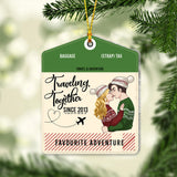 Travelling Together - Travelling gift for wife, boyfriend, girlfriend - Personalized Ornament