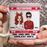 Husband Who Has The Coolest Wife - Personalized Couple Mug