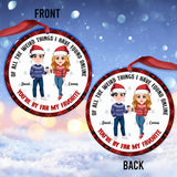 You're By Far My Favorite - Personalized Couple Ornament