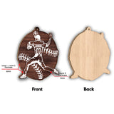 Baseball Season - Personalized Baseball 2 Layered Piece Ornament
