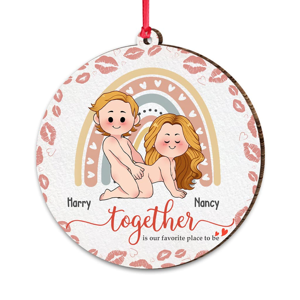 Together Is Our Favorite Place To Be - Personalized Couple Ornament