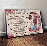 The Day I Met You - Personalized Couple Poster