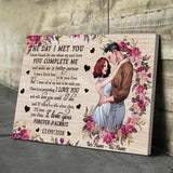 The Day I Met You - Personalized Couple Poster