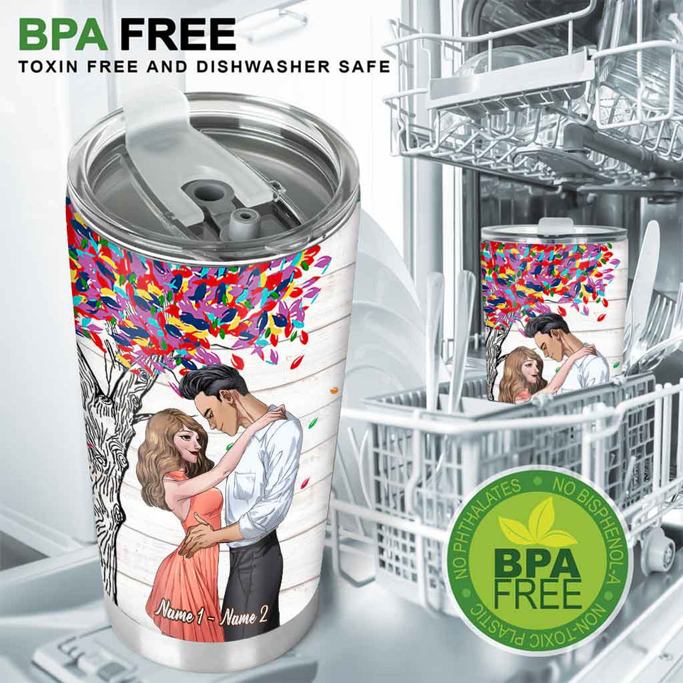 The Day I Met You Love Couple - Personalized Tumbler