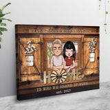 Home Is Wherever I'm With You - Personalized Couple Poster