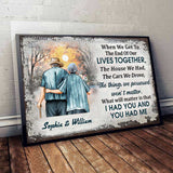 I Had You And You Had Me - Personalized Couple Canvas And Poster