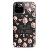 Blessed To Be Called Mom - Personalized Mother Clear Phone Case