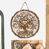Grandkids Make Life Grand - Personalized Mother's Day Grandma Wood Sign