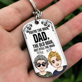 You're The Man - Personalized Father Stainless Steel Keychain