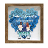 Mother And Daughters - Personalized Mother Flower Shadow Box