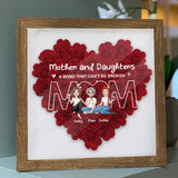 A Bond That Can’t Be Broken - Personalized Mother Flower Shadow Box
