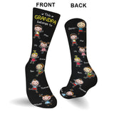 This Grandpa Belongs To - Personalized Grandpa Socks