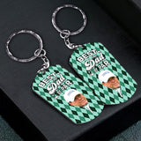 Best Dad By Par - Golf gift for dad, him, boyfriend, husband, grandpa - Personalized Stainless Steel Keychain