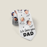 We Love You Dad - Gift for dad, grandpa, uncle, brother, husband - Personalized Necktie
