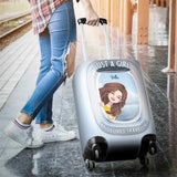 Just A Girl Who Loves Traveling - Personalized Travelling Luggage Cover