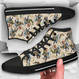 Photo Inserted Funny Fishing - Personalized Fishing High Top Shoes