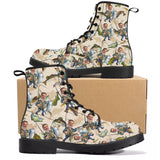 Photo Inserted Funny Fishing - Personalized Fishing Leather Boots
