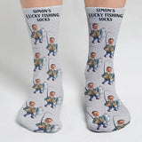 Lucky Fishing Socks - Personalized Fishing Socks