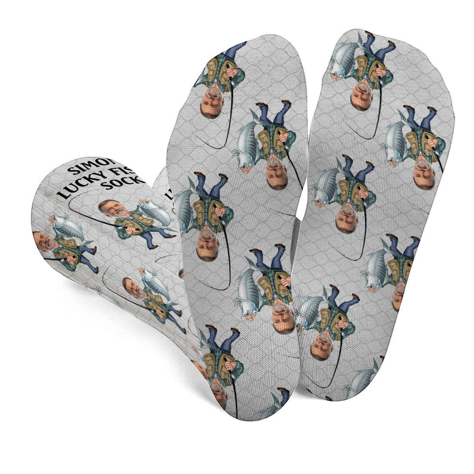 Lucky Fishing Socks - Personalized Fishing Socks
