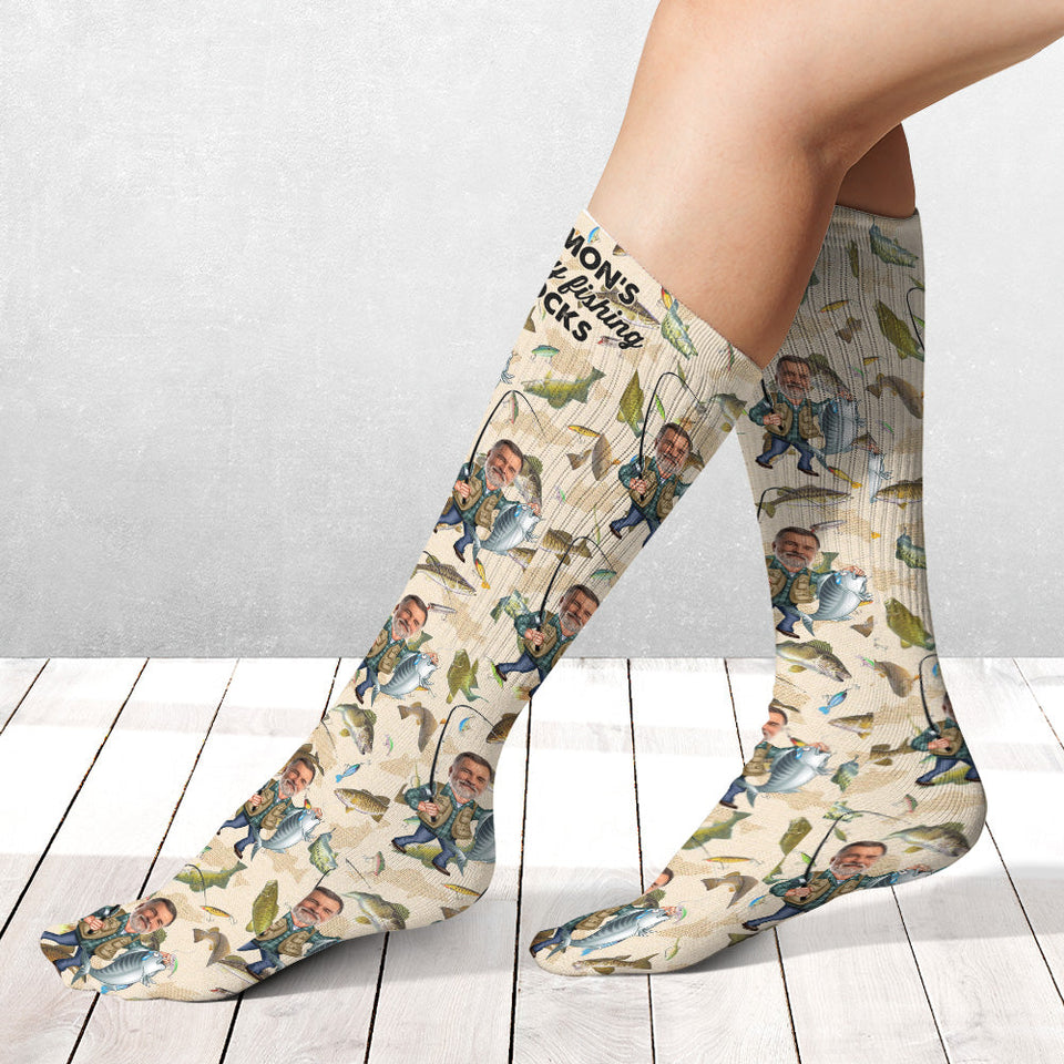 Lucky Fishing Socks - Personalized Fishing Socks