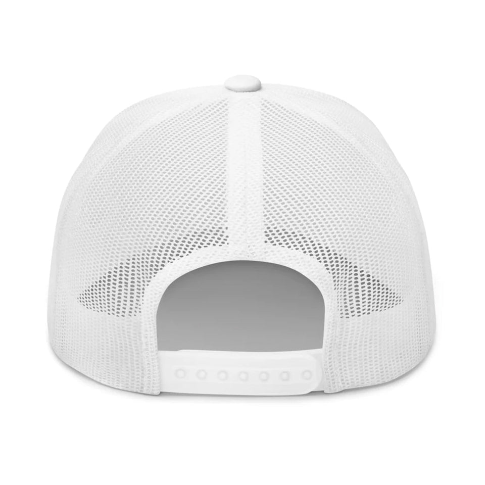 World's Okayest Golfer - Personalized Golf Trucker Hat (White Mesh)