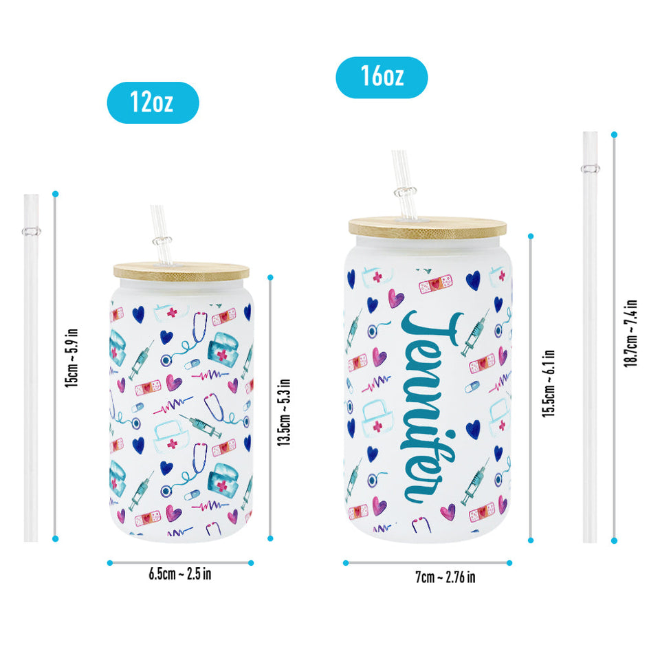 Nurse Life - Personalized Nurse Can Glass