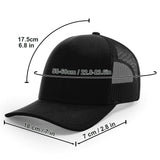 Just One More Cast - Personalized Fishing Trucker Hat (Black Mesh)