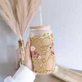 Nursing Is A Work Of Heart - Personalized Nurse Can Glass