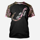 Fishing Girl - Personalized Fishing All Over Shirt