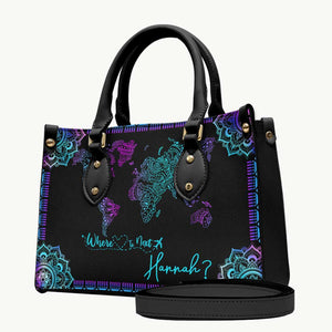 Where To Next - Personalized Travelling Leather Handbag & Luggage Cover