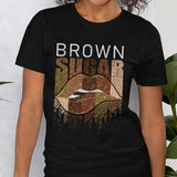 Brown Sugar - African American T-shirt and Hoodie With Faux Glitter Print 1121