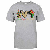Juneteenth - African American T-shirt and Hoodie With Faux Glitter Print 1121