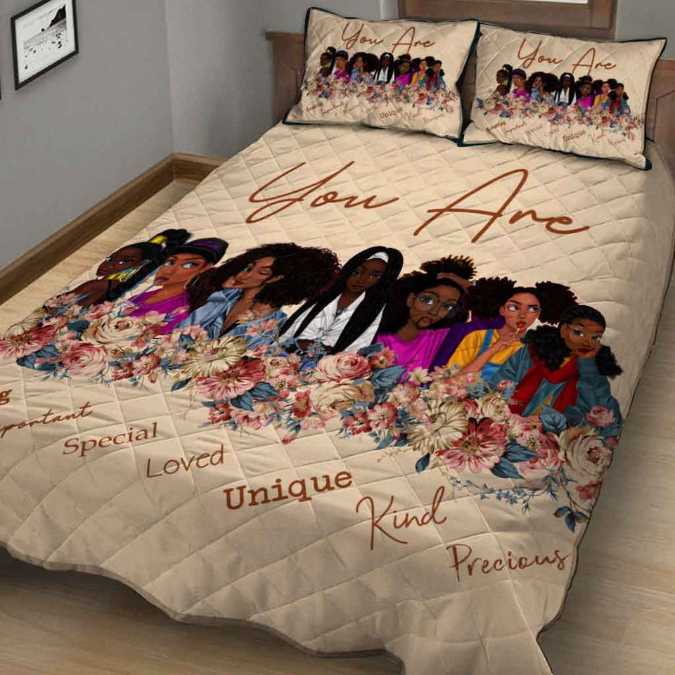 Black Queen - African American Quilt Set 112021