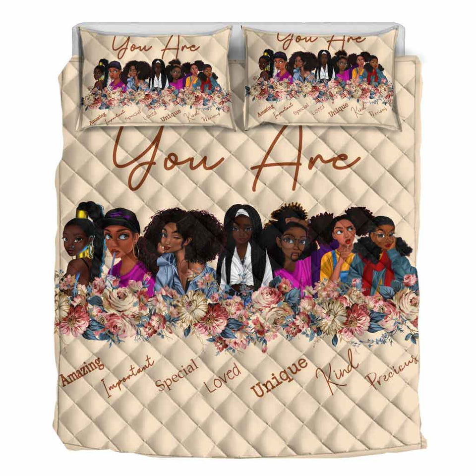 Black Queen - African American Quilt Set 112021
